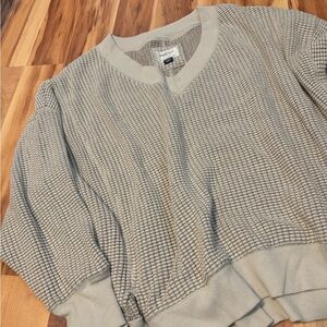 American Eagle | Big Hug Oversized V-Neck Waffle Sweater